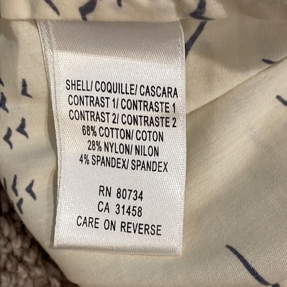 Vintage BCBG BLUE CREAM BIRD PRINT BELTED DRESS SIZE SMALL Kimono style belt - Picture 6 of 14